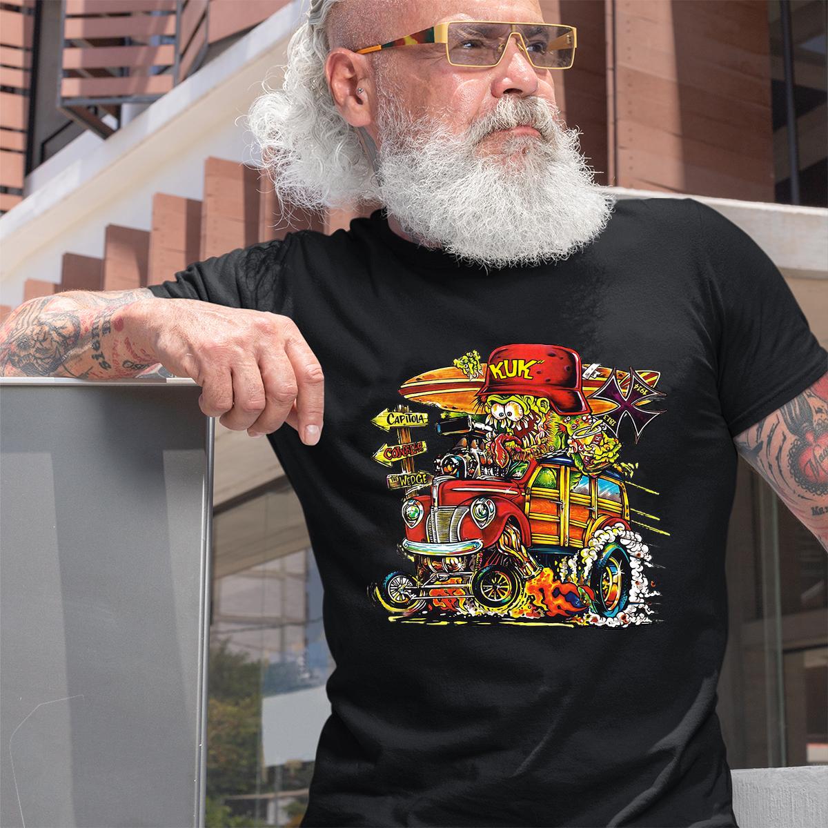 Hot rod kustom T shirt 2 Hot rod kustom BlackShirt 2
