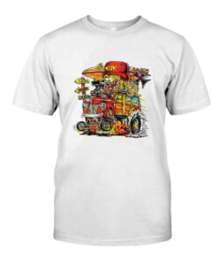 Hot rod kustom T shirt 7 Hot rod kustom WhiteShirt 1