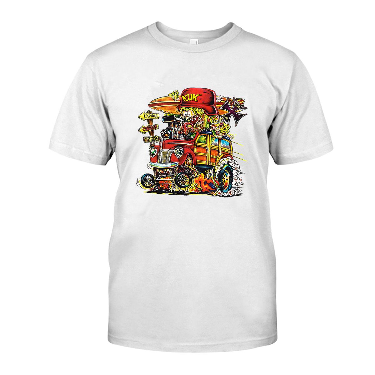Hot rod kustom T shirt 3 Hot rod kustom WhiteShirt 1