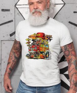 Hot rod kustom T shirt 8 Hot rod kustom WhiteShirt 2
