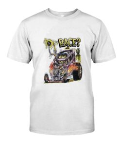 Hot rod monter Race WhiteShirt 1