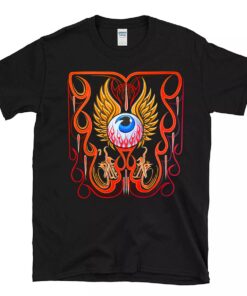 Hot rod pinstriping eyeball T shirt