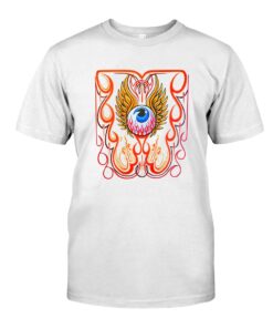 Hot rod pinstriping eyeball WhiteShirt 1