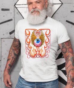 Hot rod pinstriping eyeball WhiteShirt 2 959473d88