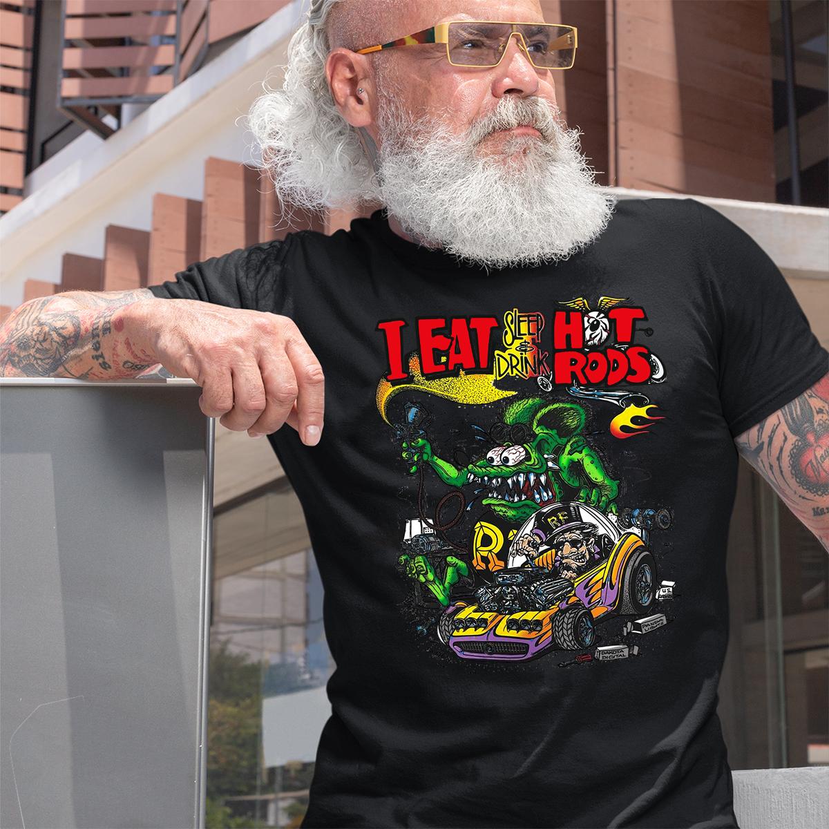 I eat sleep drink with hotrod T shirt 2 I eat sleep drink with hotrod BlackShirt 2