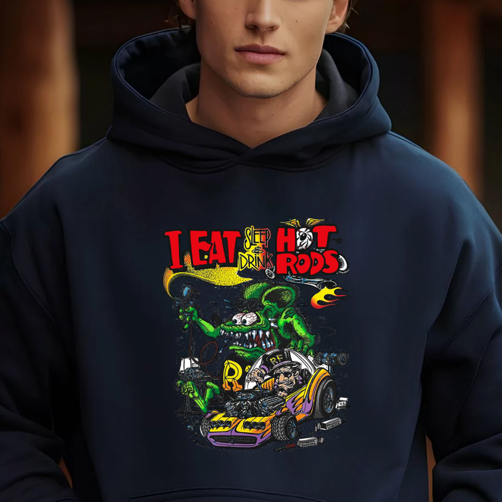 I eat sleep drink with hotrod hoodie 2 I eat sleep drink with hotrod hoodie 2