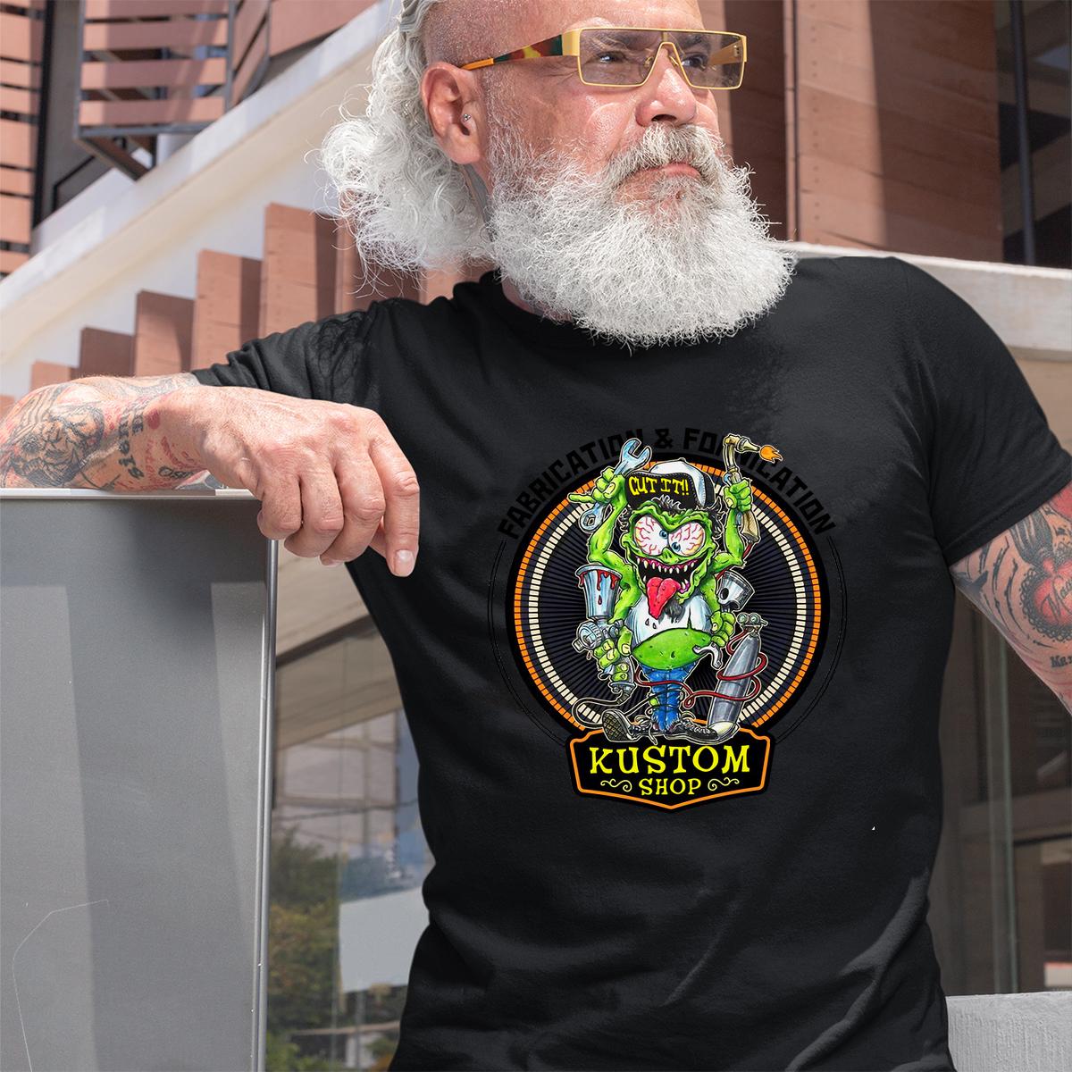 Kustom shop hot rod T shirt 2 Kustom shop hot rod BlackShirt 2