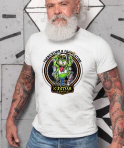 Kustom shop hot rod T shirt 8 Kustom shop hot rod WhiteShirt 2