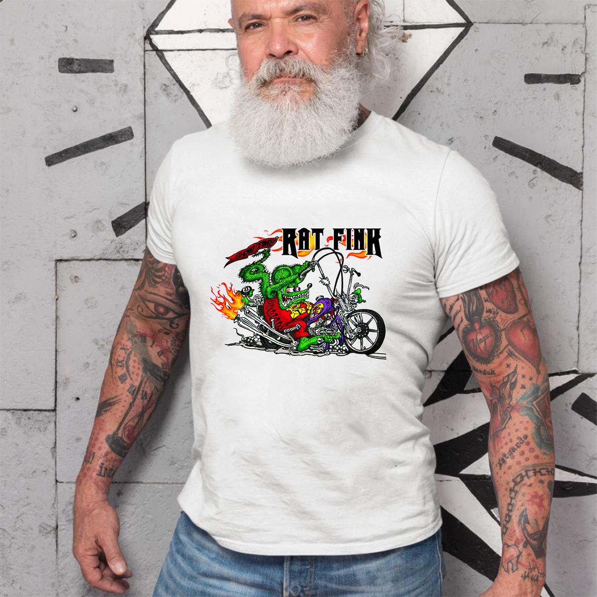 Motor Rat fink T shirt 4 Motor Rat fink WhiteShirt 2