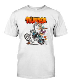 Motorcycle thunder hot rod WhiteShirt 1 115866ee43