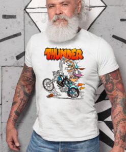 Motorcycle thunder hot rod WhiteShirt 2
