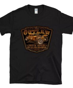 Outlaw hotrod garage T shirt