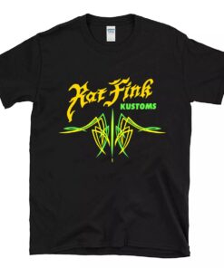Pinstriping Rat fink kustom T shirt