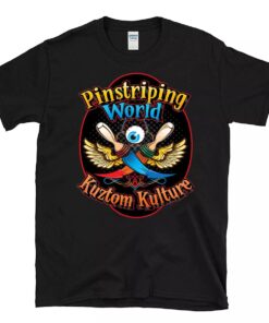 Pinstriping word kuztom kulture T shirt