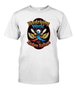 Pinstriping word kuztom kulture T shirt 7 Pinstriping word kuztom kulture WhiteShirt 1