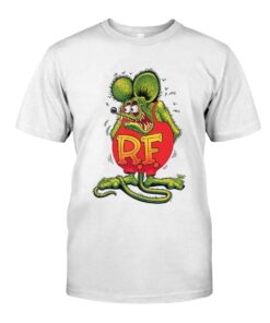 Rat Fink Garage Built hot rod WhiteShirt 1