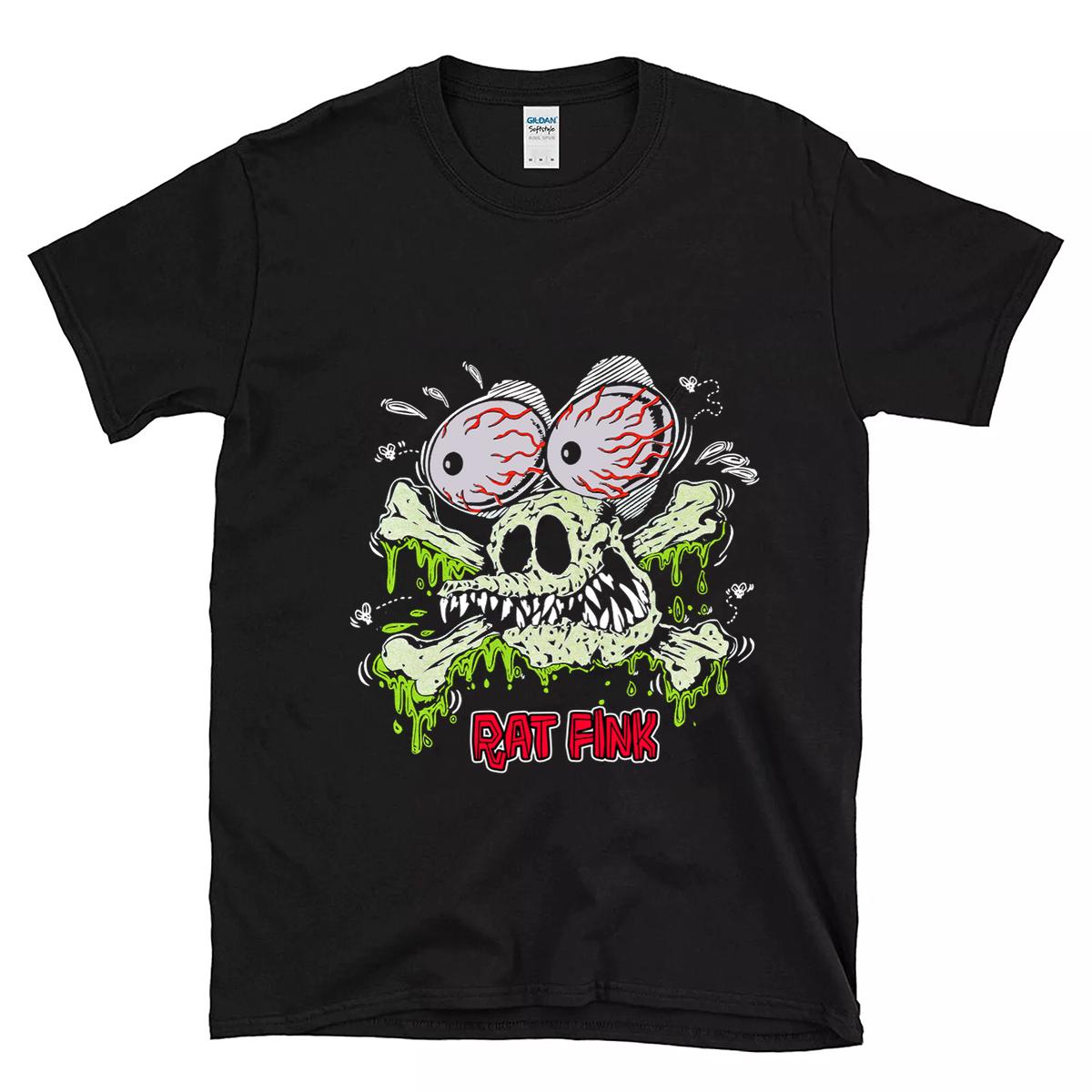 Rat Fink Nitro Bones T shirt 1 Rat Fink Nitro Bones BlackShirt 1