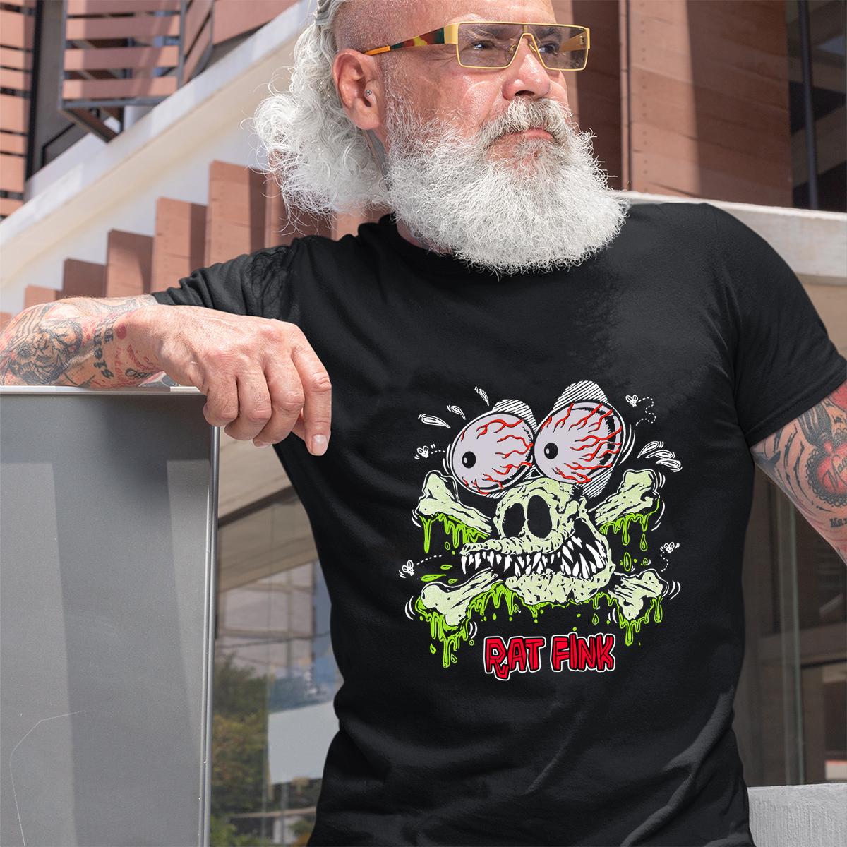 Rat Fink Nitro Bones T shirt 2 Rat Fink Nitro Bones BlackShirt 2