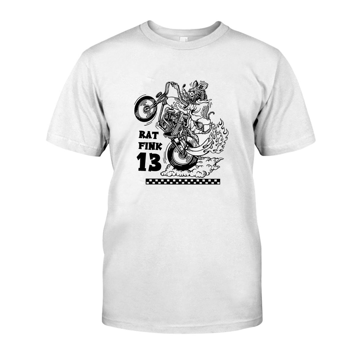 Rat fink 13 T shirt 2 Rat fink 13 WhiteShirt 1