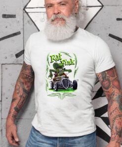 Rat fink with car T shirt 8 Rat fink with car WhiteShirt 2 710079e0b