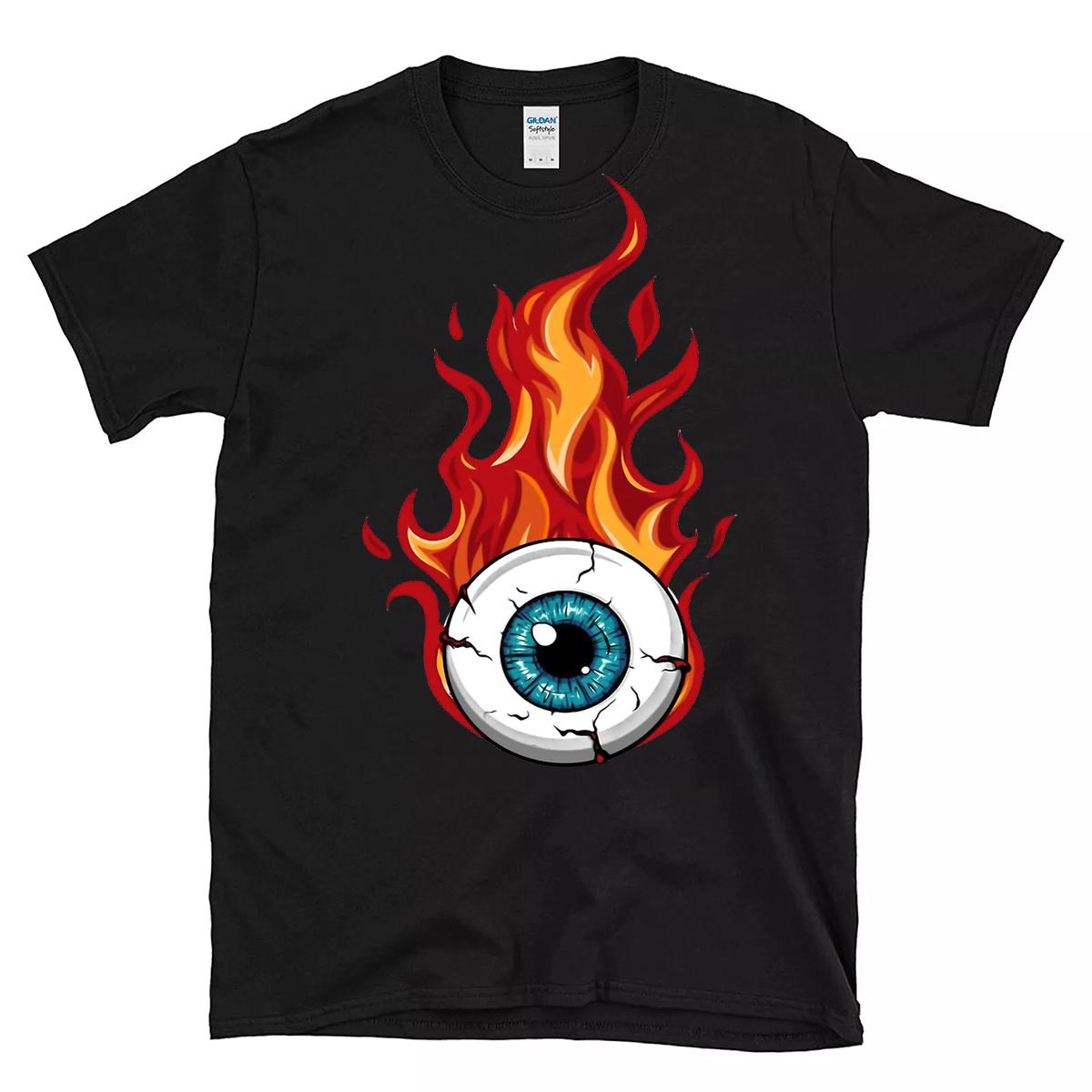 Rat rod flying eyeball T shirt 1 Rat rod flying eyeball BlackShirt 1