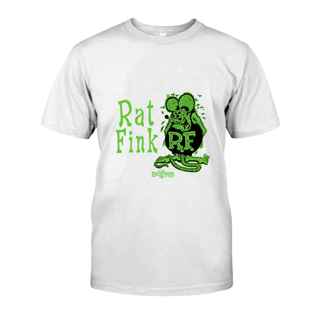 Ratfink Green T shirt 1 Ratfink Green WhiteShirt 1