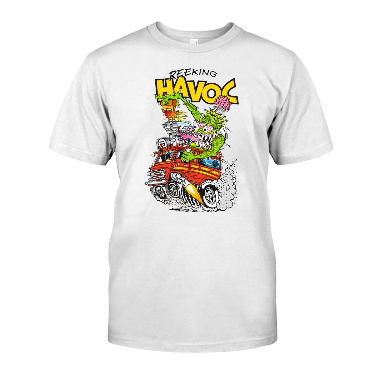 Reeking Havoc T shirt 3 Reeking Havoc WhiteShirt 1 1362268f9a