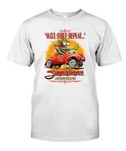 Single Finger Speed shop WOT SHIFT REPEAT WhiteShirt 1 85382f22f
