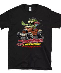 Single Finger Speed shop hot rod T shirt