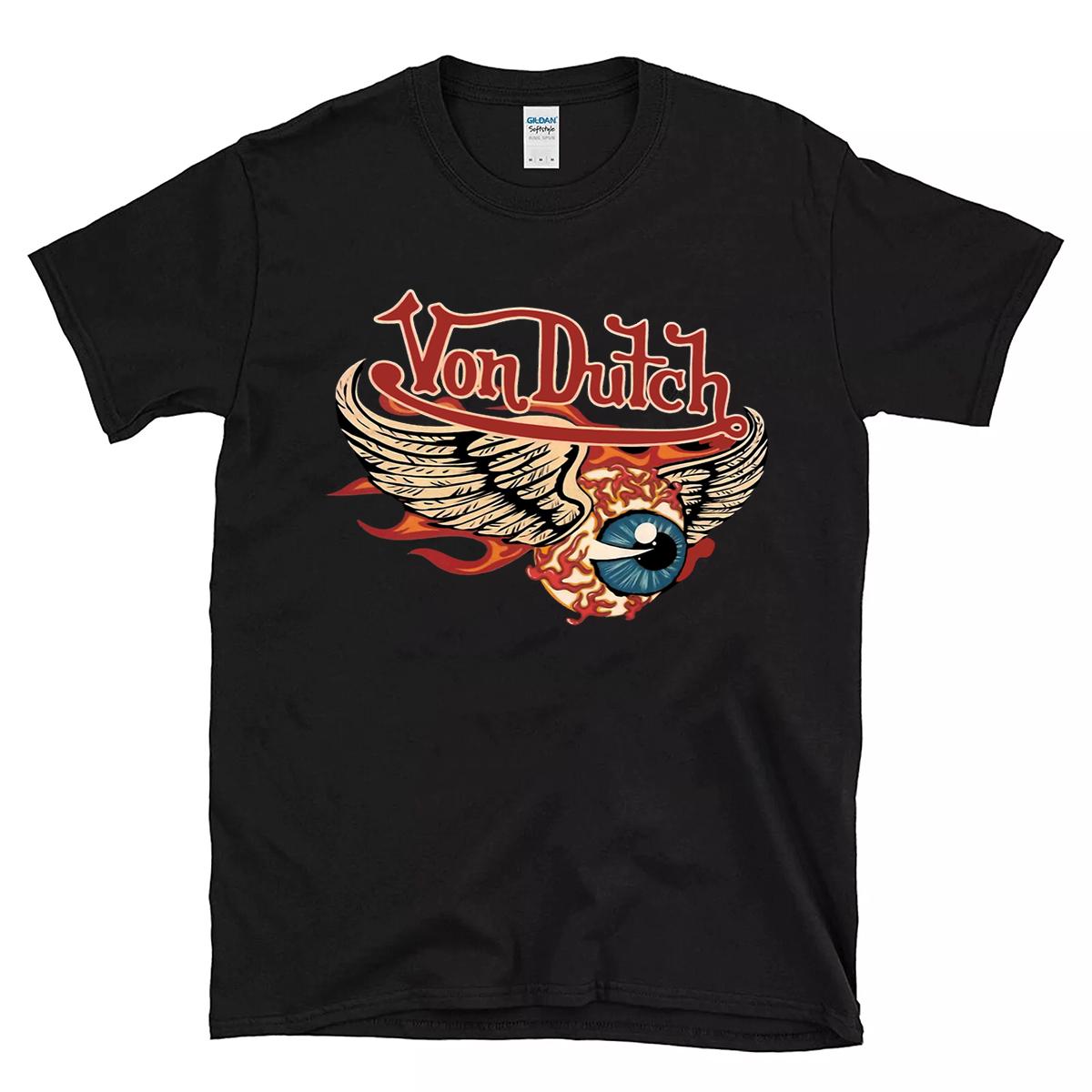 Von Dutch hot rod Flying eyeball T shirt 1 Von Dutch hot rod Flying eyeball BlackShirt 1 135294f140