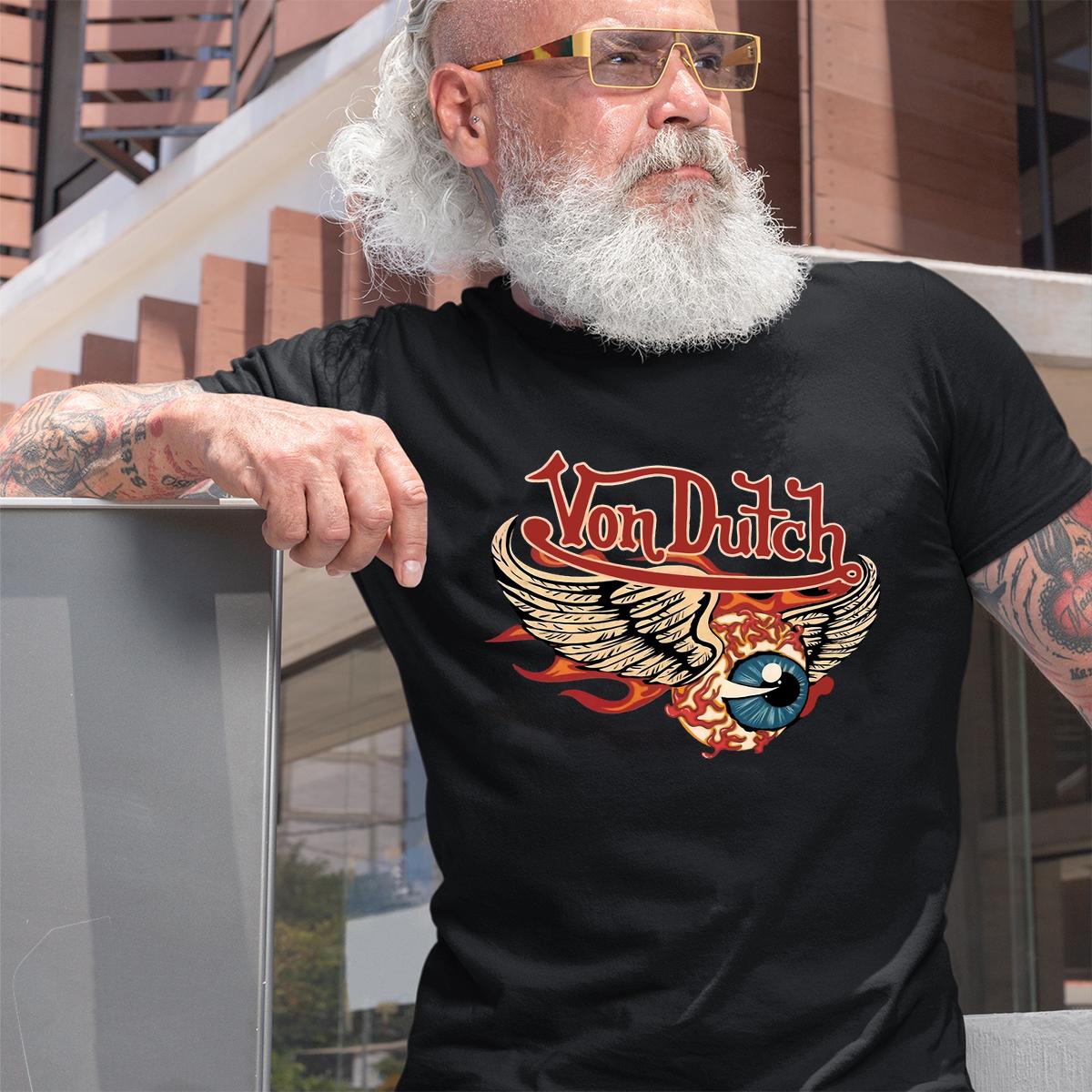 Von Dutch hot rod Flying eyeball T shirt 2 Von Dutch hot rod Flying eyeball BlackShirt 2 13530b7a16