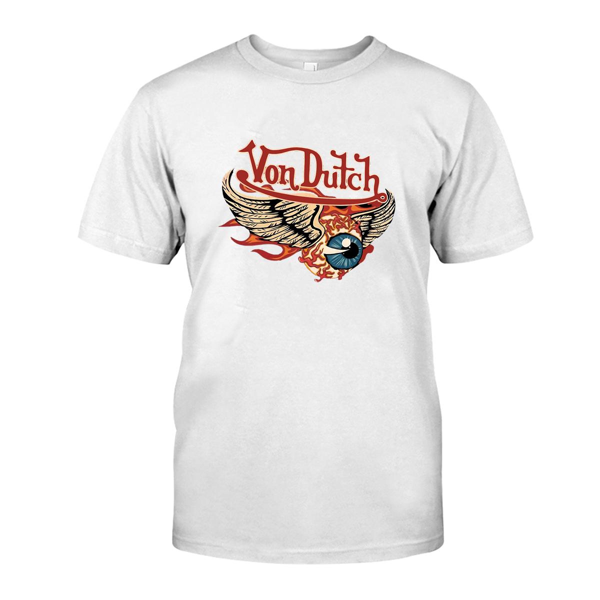 Von Dutch hot rod Flying eyeball T shirt 3 Von Dutch hot rod Flying eyeball WhiteShirt 1 13531b5f57