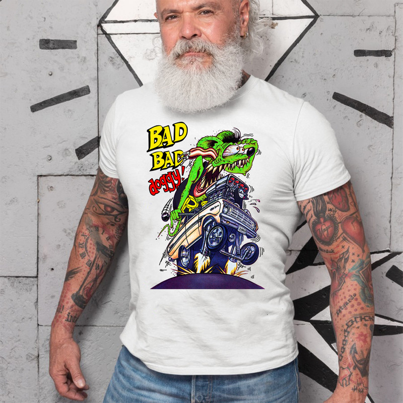 bad bad doggy rat fink T shirt 4 bad bad doggy rat fink White Shirt 2 13421170c9