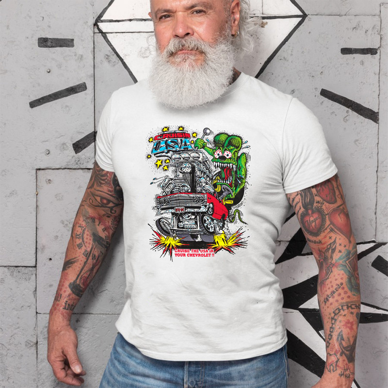 cruise the usa in your chevrolet T shirt 4 cruise the usa in your chevrolet White Shirt 2 1346164498