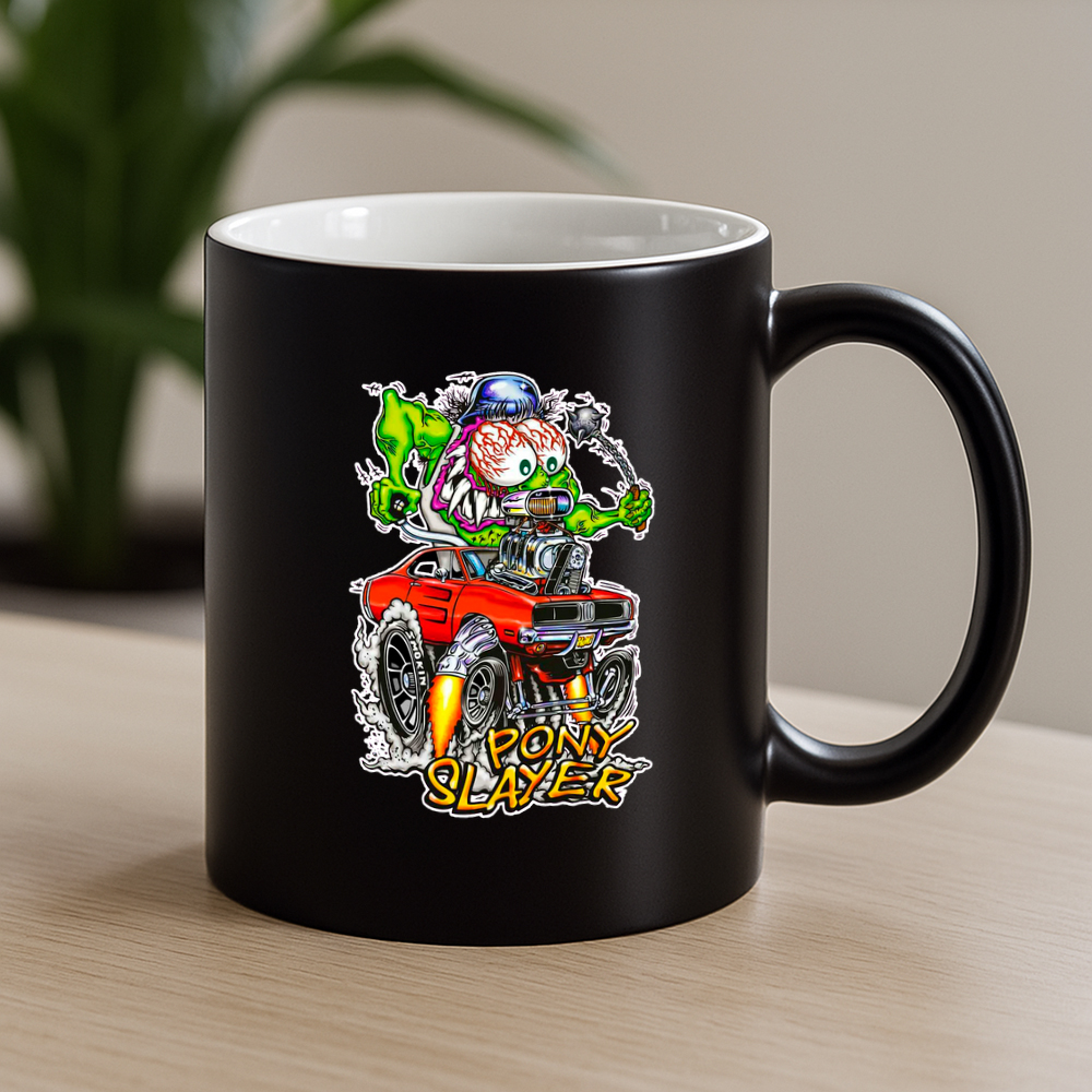 dodge pony slayerblack Mug 4 dodge pony slayerblack Mug 4