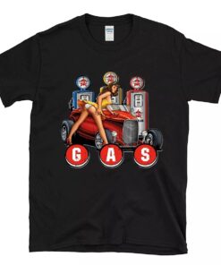 hot rod girl gas T shirt