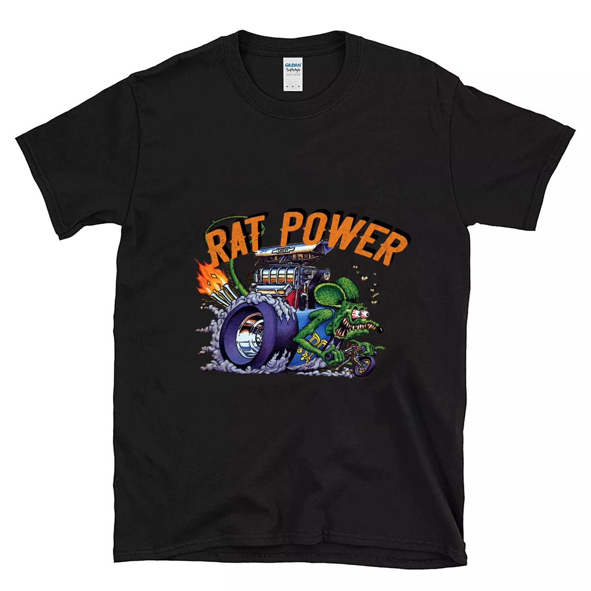 hot rod rat power T shirt 1 hot rod rat power BlackShirt 1