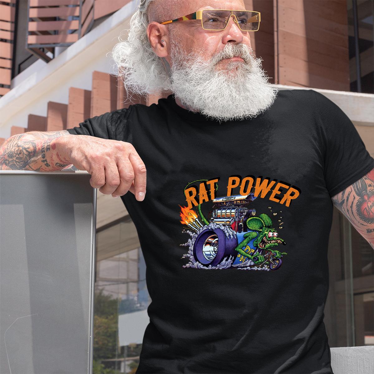 hot rod rat power T shirt 2 hot rod rat power BlackShirt 2