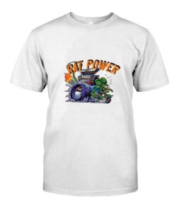 hot rod rat power T shirt 7 hot rod rat power WhiteShirt 1
