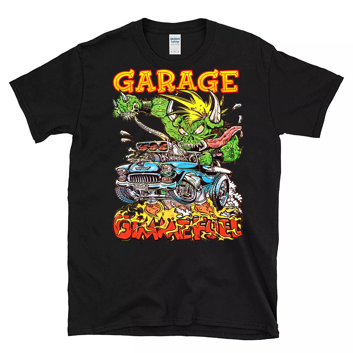 hotrod garage T shirt 1 hotrod garage BlackShirt 1