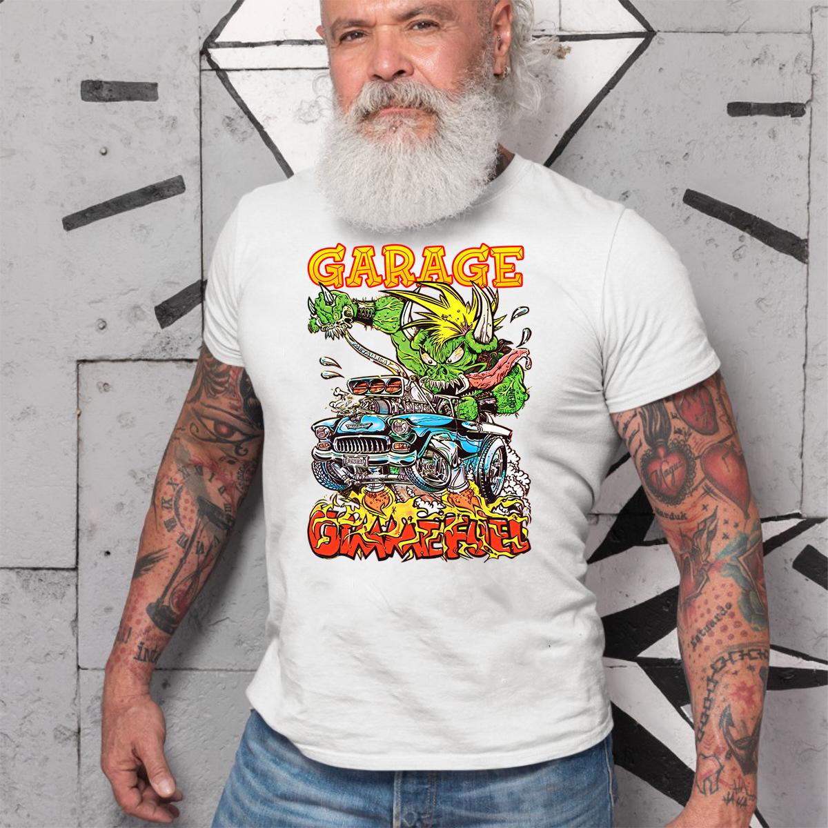 hotrod garage T shirt 4 hotrod garage WhiteShirt 2