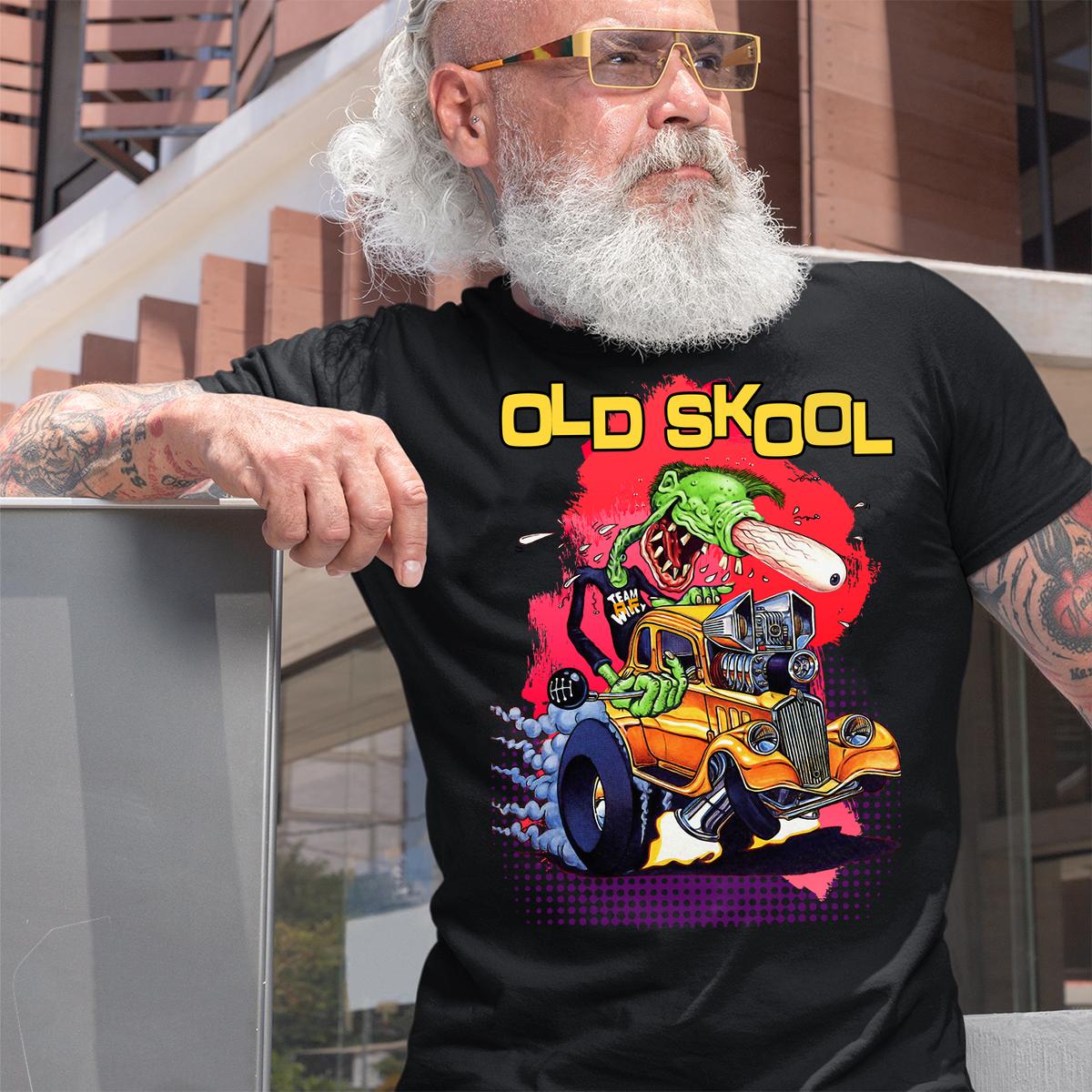 old skool rat fink T shirt 2 old skool rat fink BlackShirt 2