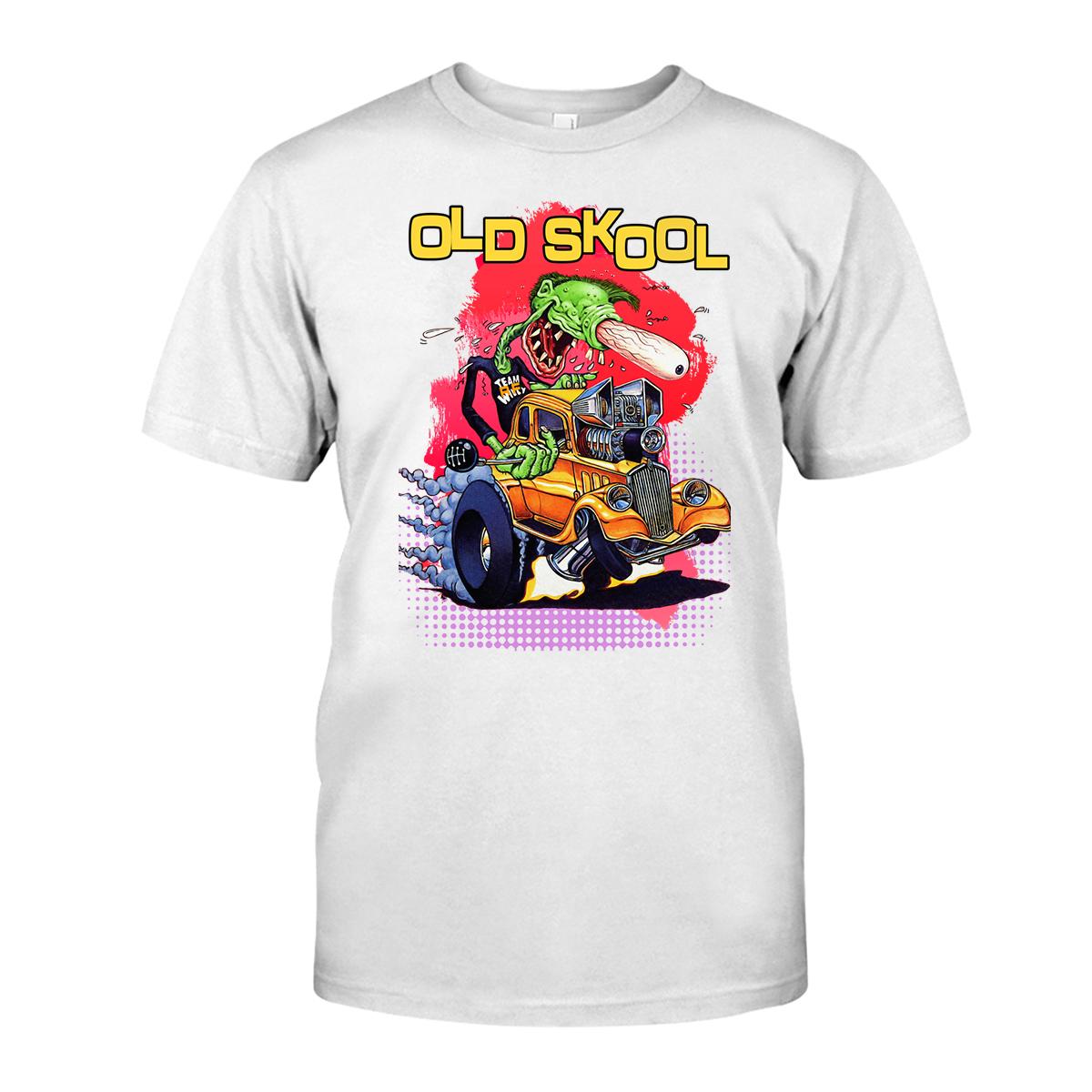 old skool rat fink T shirt 3 old skool rat fink WhiteShirt 1