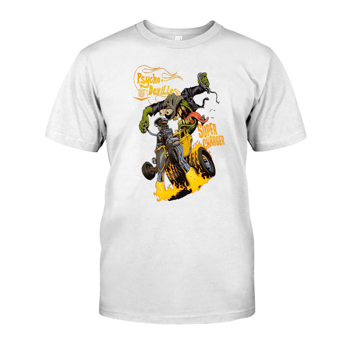 psycho devilles T shirt 3 psycho devilles WhiteShirt 1