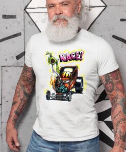 race hot rod rat fink T shirt 8 race hot rod rat fink WhiteShirt 2