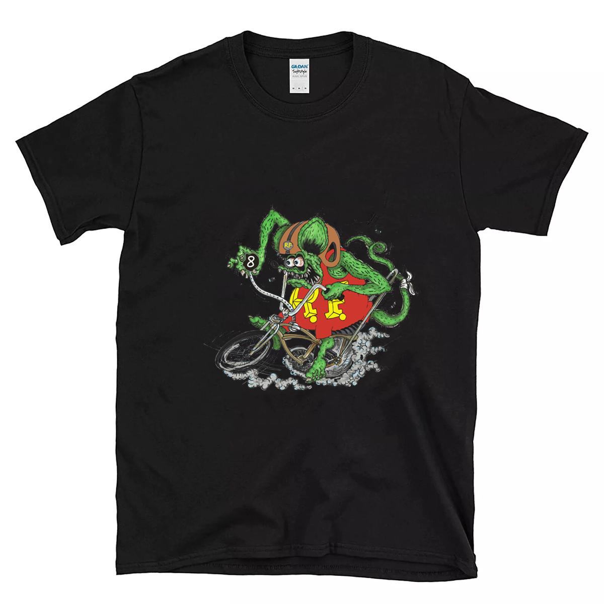 rat fink bicycle T shirt 1 rat fink bicycle BlackShirt 1