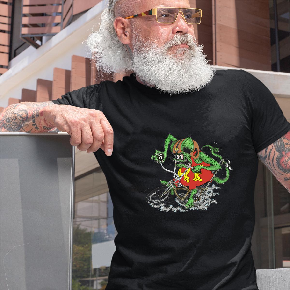 rat fink bicycle T shirt 2 rat fink bicycle BlackShirt 2