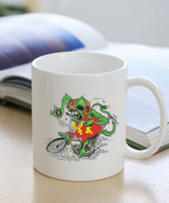 rat fink bicycle Mug 3