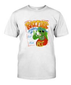 rat fink garage WhiteShirt 1