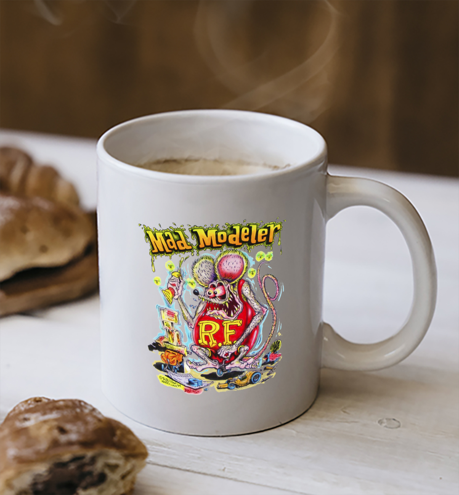 rat fink mad modeler Mug 2 rat fink mad modeler Mug 2